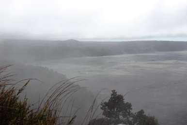 The edge of Kilauea Crater.